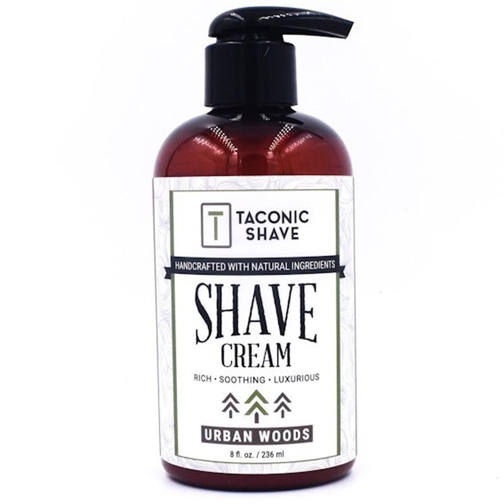 Taconic Shave Creams in Pump Bottles (Urban Woods)