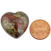 Rockcloud Healing Crystal Natural Rose Quartz Heart Love Carved Palm Worry Stone Chakra Reiki Balancing, 4, Stone view 2