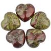 Rockcloud Healing Crystal Natural Rose Quartz Heart Love Carved Palm Worry Stone Chakra Reiki Balancing, 4, Stone view 3