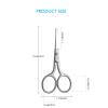 LIVINGO Premium Manicure Rounded Tip Scissors Multi-Purpose Stainless Steel Cuticle Pedicure Beauty Grooming Kit for Nail, Eyebrow, Eyelash, Dry Skin, Nasal/Nose Hair 9cm view 2