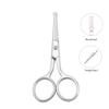 LIVINGO Premium Manicure Rounded Tip Scissors Multi-Purpose Stainless Steel Cuticle Pedicure Beauty Grooming Kit for Nail, Eyebrow, Eyelash, Dry Skin, Nasal/Nose Hair 9cm view 3