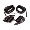 Ann Summers Premium Under Bed Restraint Kit - Includes PU Buckle Cuffs and Adjustable Strap Restraints, BDSM, Fantasy Couple Play, Dominate or Surrender - Black view 1