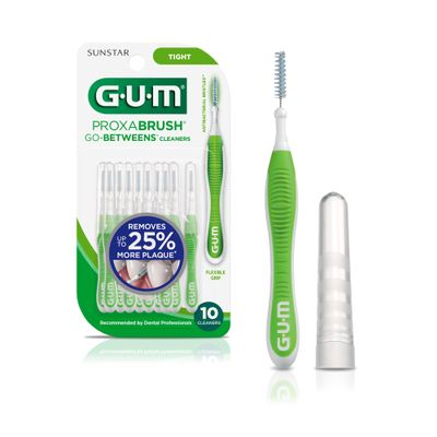 GUM Sunstar 872FC Go Betweens Cleaners Tight (Pack of 10)