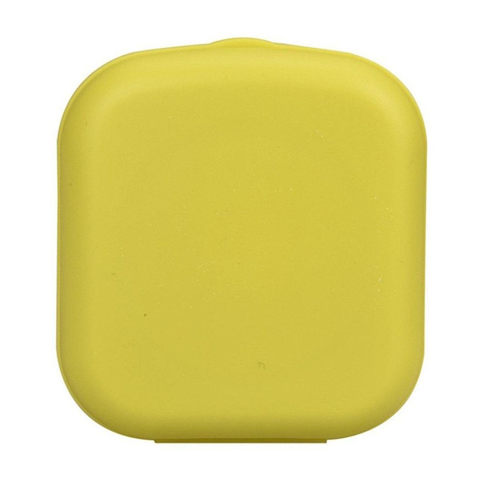 dragonaur Cute Travel Portable Mini Lens Case Kit Container Holder with Mirror (Light Yellow)