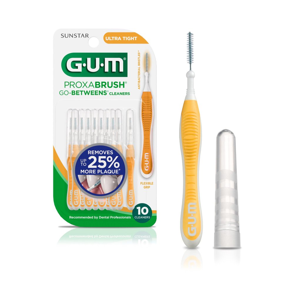 GUM Proxabrush Go-Betweens Interdental Brushes, Ultra Tight, 10 Count
