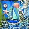 20 Napkins Sea Treasures/Maritime / Starfish/Ship / Shells 33 x 33 cm view 1
