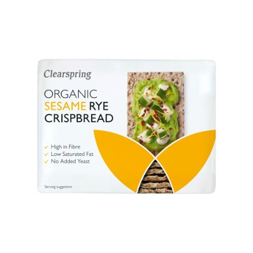 Clearspring Organic Sesame Rye Crispbread - 200g (2 Pack Bundle)