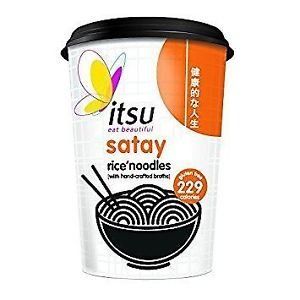 Itsu Satay Noodle Cup - 64g x 6 (12 Pack Bundle)