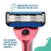 Preserve Shave 5 Five Blade Refillable Razor, Made from Recycled Materials, Coral Pink view 4
