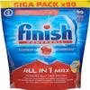 Finish Powerball Super Charged Giga Pack x90 Loads - All-in-1 Max, Clean and Effective with Every Wash, Lemon Scent view 1