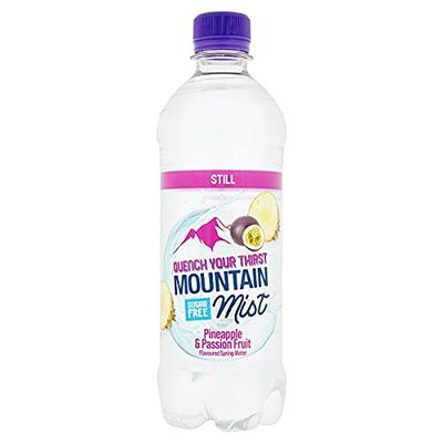 Mountain Mist Still Sugar Free Pineapple and Passion Fruit Flavour Spring Water 500ml (Pack of 12 x 500ml)