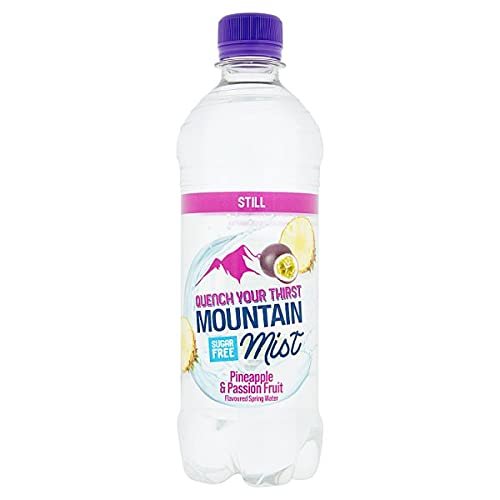 Mountain Mist Still Sugar Free Pineapple and Passion Fruit Flavour Spring Water 500ml (Pack of 12 x 500ml)