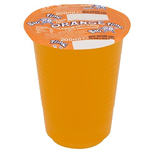 Big Time Orange Flavour Soft Drink with Sweeteners 200ml (Pack of 24 x 200ml)