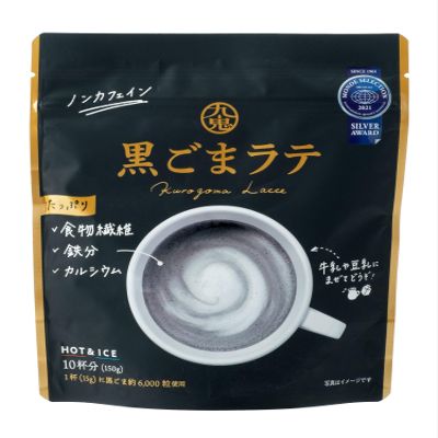 Kuki Black Sesame Latte Powder 100G (Pack of 6)