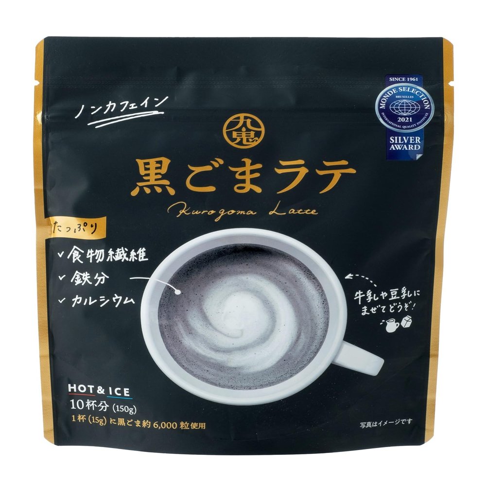 Kuki Black Sesame Latte Powder 100G (Pack of 6)