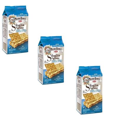 3xMulino Bianco (Barilla) 20x Italian Crackers 500g Salt Free! Health Food!