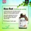 180 Maca Root Capsules - (3 Months Supply) Vegan 10,000mg Maca Capsules - High Strength Peruvian Black & Yellow Maca Root - Made in The UK view 2