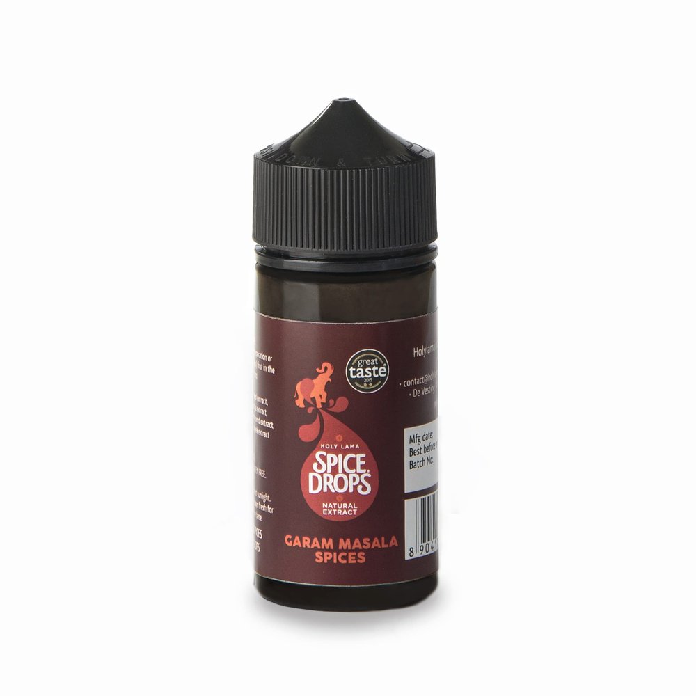 Spice Drops Garam Masala Spice Extract  Great Taste Award Winning Garam Masala Blend, a Perfect Curry Spice Mix for Indian Dishes (100ml Bottle)