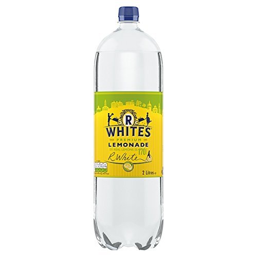 R White Premium Lemonade 2 Litres (Pack of 8 x 2L)
