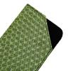 Braided Pattern Faux Leather Glasses Case 20 Colors 3 Sizes (Large, Celery) view 3
