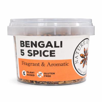 Nature Kitchen Bengali 5 Spice 65g Panch Phoran Blend, Bangla Herbs Spices, Gluten Free Vegan, Authentic Bangladeshi Seasoning for Curries Tempering Rice Dal and Everyday Cooking