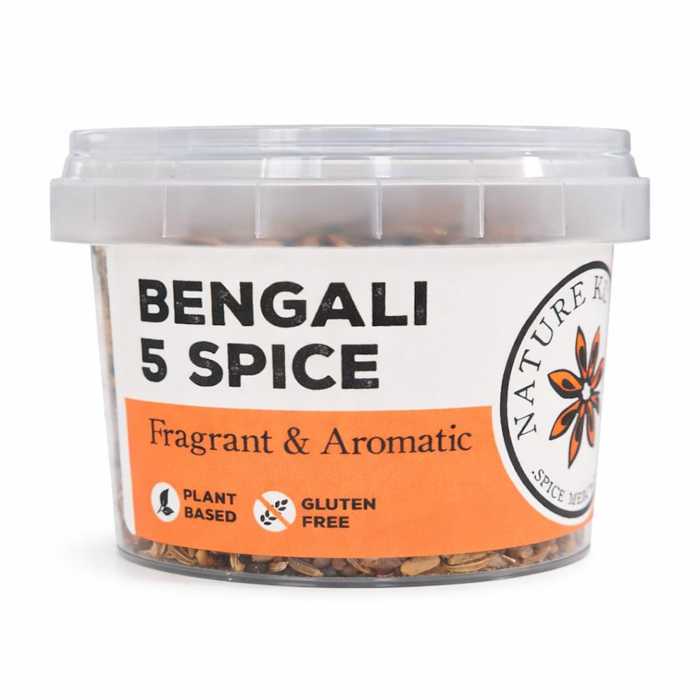 Nature Kitchen Bengali 5 Spice 65g Panch Phoran Blend, Bangla Herbs Spices, Gluten Free Vegan, Authentic Bangladeshi Seasoning for Curries Tempering Rice Dal and Everyday Cooking
