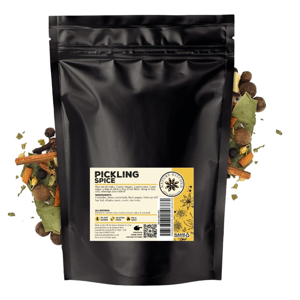 Nature Kitchen Pickling Spice, 100g Whole Spice Blend for Homemade Pickles and Ferments, Gluten Free, Vegan, Traditional Mix with Mustard Seed, Bay Leaf, Coriander, Cloves and Herbs
