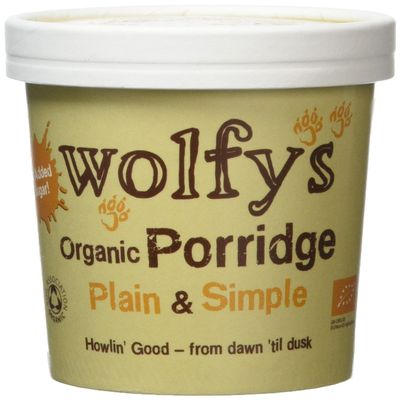 Wolfy's Organic Plain and Simple Porridge, 60 g, Pack of 6