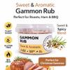 Nature Kitchen Gammon Rub 70g, Sweet and Mild Pork Seasoning in Airtight Stackable Pot, Gluten Free Vegan Spice Blend for Gammon Ham Pork Roasts BBQ Grilling and Slow Cooking view 3