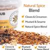 Nature Kitchen Gammon Rub 70g, Sweet and Mild Pork Seasoning in Airtight Stackable Pot, Gluten Free Vegan Spice Blend for Gammon Ham Pork Roasts BBQ Grilling and Slow Cooking view 4