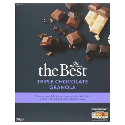 Morrisons The Best Triple Chocolate Granola, 500g