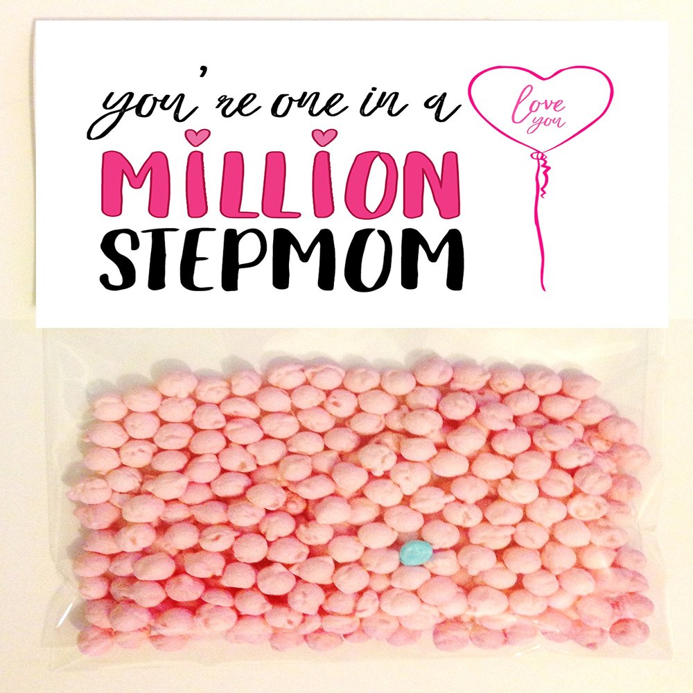 Gadget and Gift Zone Mum You're One in a Million Novelty Sweets for Mummy Mama Mother Mamon Stepmum (Pink STEPMOM)
