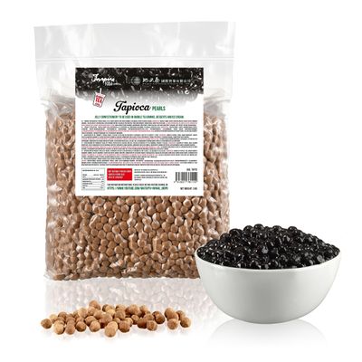 Inspire Food Original Tapioca Pearls For Bubble Drink - 3 KG | Premium Chewy Boba Balls For Boba Milk Tea, Ice Coffee, Ice Tea, Slush, Blended Fruit Drinks