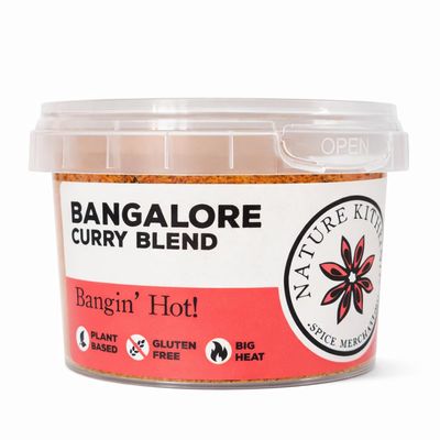 Nature Kitchen Bangalore Curry Blend 55g, Hand Blended Indian Seasoning, Gluten Free Vegan Spice for Curries Grilling Roasting Marinades Authentic South Indian Inspired Flavour