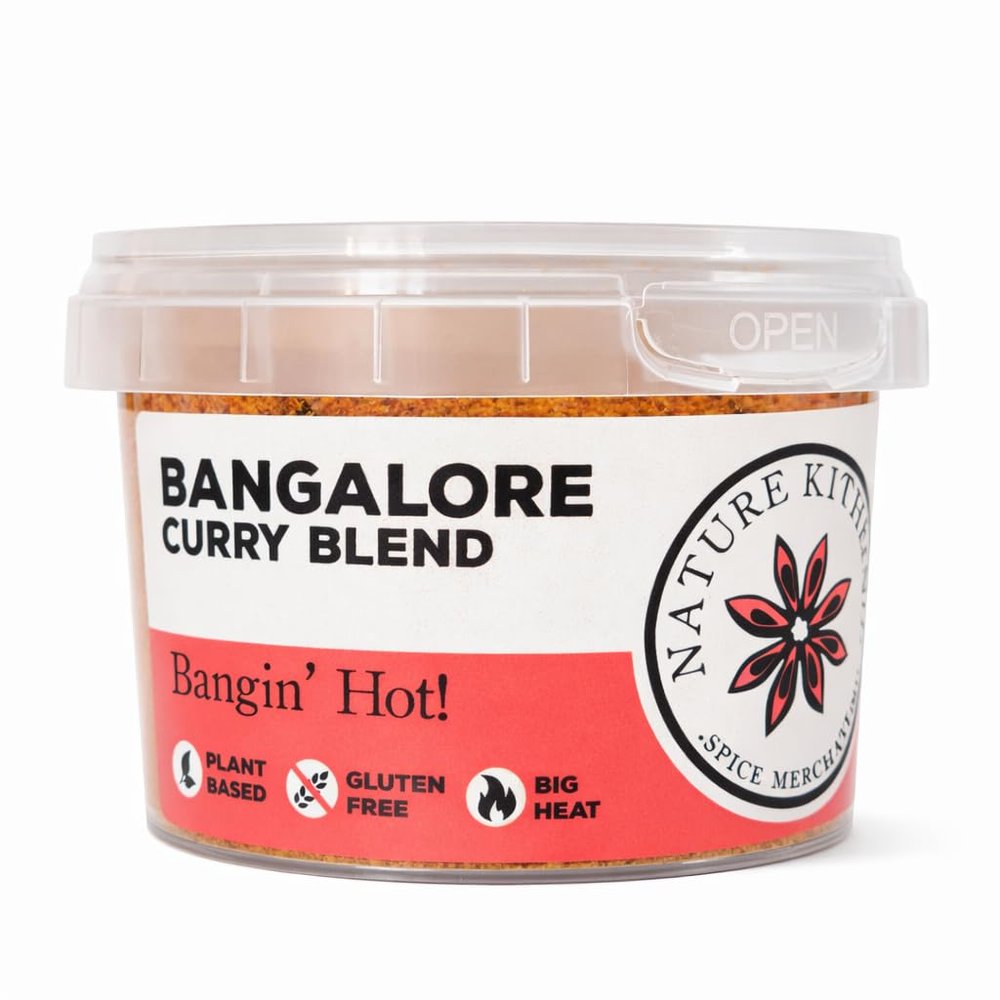 Nature Kitchen Bangalore Curry Blend 55g, Hand Blended Indian Seasoning, Gluten Free Vegan Spice for Curries Grilling Roasting Marinades Authentic South Indian Inspired Flavour