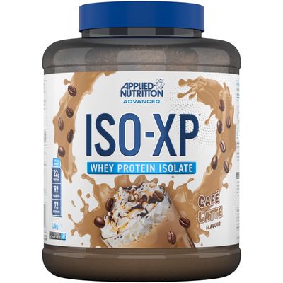 Applied Nutrition ISO-XP Whey Protein Isolate Over 21g Protein, Low Carb, Low Fat, BCAA-Rich, Fast Absorption, Soy-Free, Halal-Certified (1.8kg - 72 Servings) (Cafe Latte)