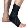 A Pair Of Ankle Support Braces Mens Ankle Support Sleeve with Wrap around Strap Black L view 1