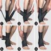 A Pair Of Ankle Support Braces Mens Ankle Support Sleeve with Wrap around Strap Black L view 3