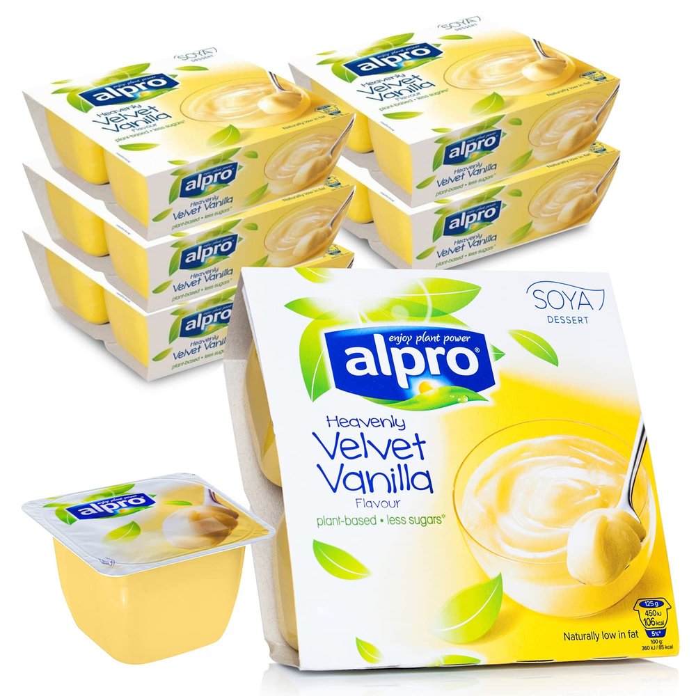 Alpro Vanila Dessert 4 x 125 g (Pack of 6)