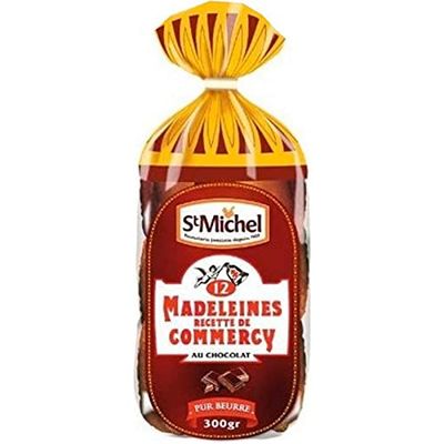 St Michel Madeleines de Commercy au Chocolat 300g (lot de 3)