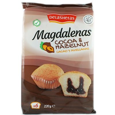 Cakes (Cocoa & Hazelnut Muffins 6 Pieces in Pack x 3 Packs)