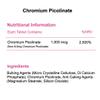 Chromium Picolinate 1,000mcg x 120 Tablets - 1mg Chromium Tablets as Chelated, Bioavailable Picolinate - Phoenix Nutrition view 3