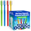 144 Prepasted Disposable Toothbrushes | Pre-Pasted Soft Bristle Tooth Brush for Dental Care & Oral Hygiene | Individually Wrapped Toothbrush Pack Airbnb Gifts | No Water Needed, Paste Made in USA.