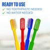 144 Prepasted Disposable Toothbrushes | Pre-Pasted Soft Bristle Tooth Brush for Dental Care & Oral Hygiene | Individually Wrapped Toothbrush Pack Airbnb Gifts | No Water Needed, Paste Made in USA. view 2