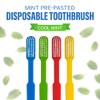 144 Prepasted Disposable Toothbrushes | Pre-Pasted Soft Bristle Tooth Brush for Dental Care & Oral Hygiene | Individually Wrapped Toothbrush Pack Airbnb Gifts | No Water Needed, Paste Made in USA. view 3