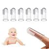 INCHANT 6 Pcs Safe Convenient Soft Silicone Baby Safety Finger Toothbrush Gum Brush for Mum to Help Their Newborn Clean The Teeth and Gums, Kids Love Them view 1