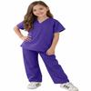 Natural Uniforms Childrens Scrub Set-Soft Touch (4, Purple) view 2