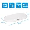 Grundig Baby Scale - Digital Weight Scale Newborn - 10 Gr Accurate Baby Scales - Baby Weighing Scales Max. 20 Kg - Baby Scale with Tare-Function - White view 2