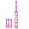 Bomaoer Child Electric Toothbrush Dental Electric Cleaning Brush Kids Ultrasonic Rechargeable Toothbrush Baby Sonic Toothbrush Pink Color view 1