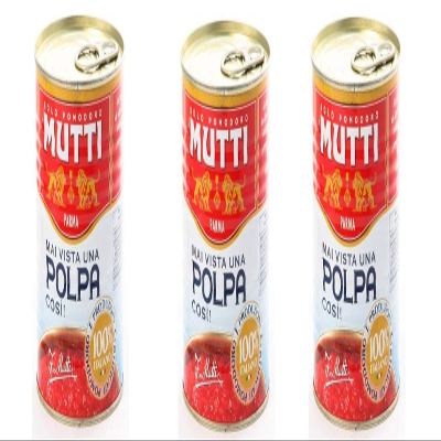 3x Mutti Polpa di Pomodoro Tomato Sauce Pulp 400g 100% Italian!